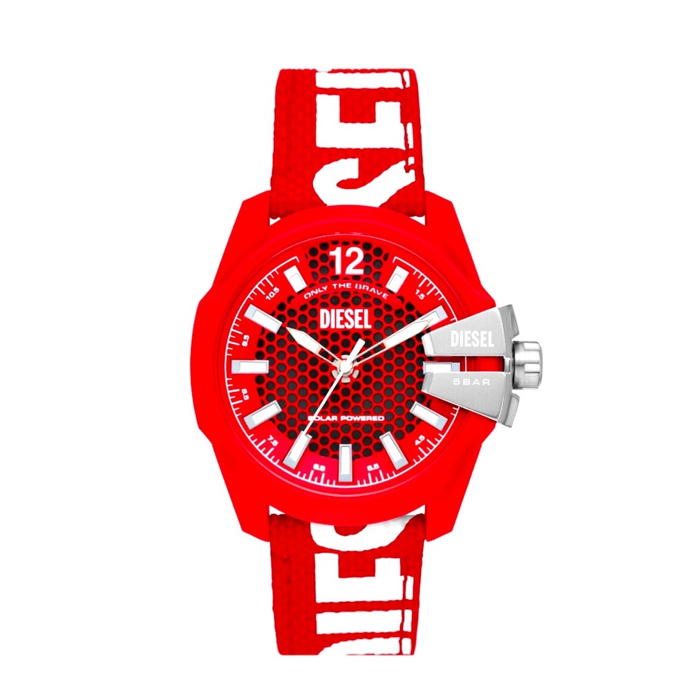Diésel Watch Red, Solar powered New